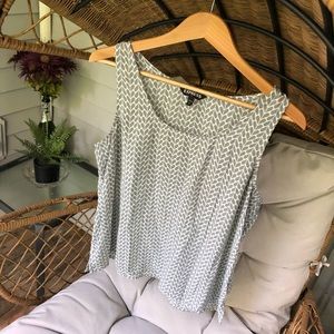 Express Patterned Tank Top Blouse